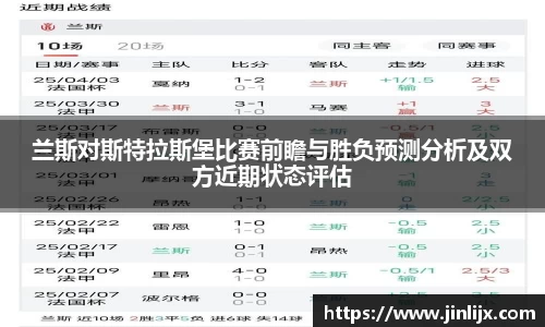 兰斯对斯特拉斯堡比赛前瞻与胜负预测分析及双方近期状态评估